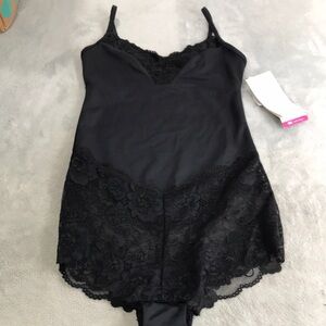 Skweez State Your Lace Body briefer Black Size Small New